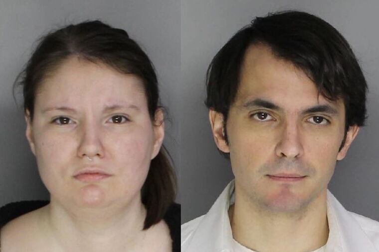 Maria Dolderer (left) and Michael Charles Picardi were arrested Tuesday after their 9-month-old daughter overdosed on Fentanyl.