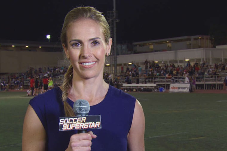 Heather Mitts, gold medalist and former U.S. women's national team member, hosts "Soccer Superstar" and shares her soccer knowledge with a group of girls hoping to emulate Carli Lloyd's success.