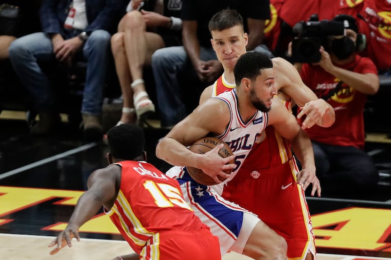 Sixers guard Ben Simmons took his required physical on Tuesday one day after taking his COVID-19 test.