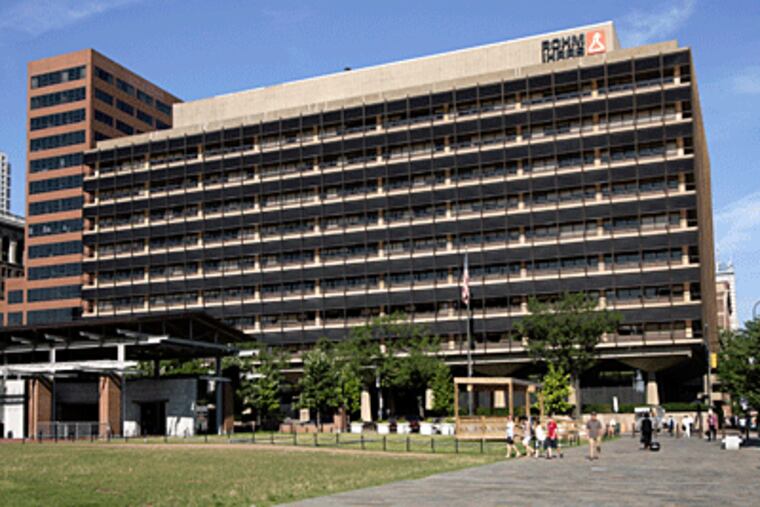 Rohm & Haas "is a jewel," said Andrew N. Liveris, CEO of Dow Chemical Co. "There aren't many jewels out there; this is one of them. The fact that it became available matched Dow's strategy perfectly." (Laurence Kesterson / Inquirer)