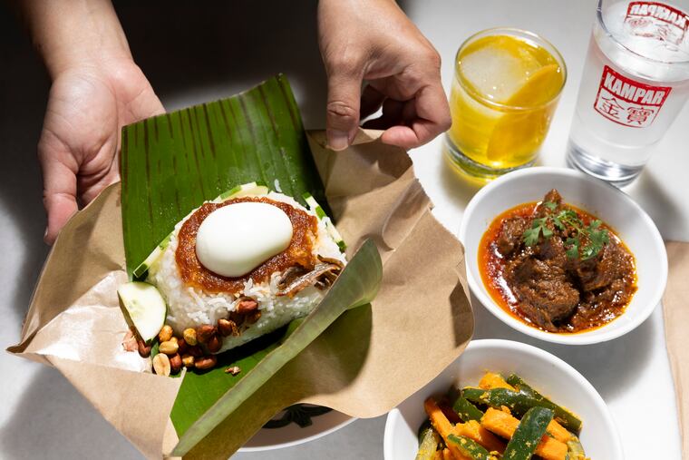Nasi lemak at Kampar in Philadelphia.