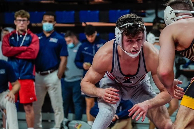 Michael Colaiocco is one of two brothers on Penn's wrestling team. Michael's younger brother Louis is a freshman who entered college as a National Prep All-American.