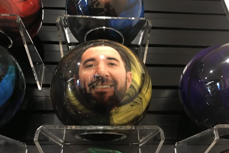 Turn5, a Malvern digital car and truck customization company founded by Steve and Andrew Voulouris, in early 2018 occupied its new headquarters, studio and video center at the former Taylor Gifts warehouse in Malvern. Designer Mike Cunningham, pictured in his custom bowling ball at the on-site lanes, says he visited locally-based RevZilla and CubeSmart and Google in New York while forming plans.