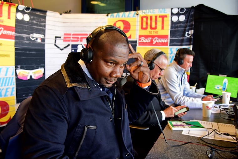 Ryan Howard made his debut as a color commentator for ESPN with Monday night's broadcast of the Mets-Phillies game at Citizens Bank Park.