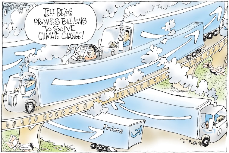 Amazon donating to pollution.