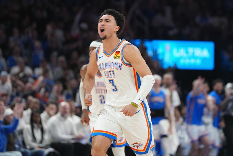 Oklahoma City Thunder guard Jared McCain said he is appreciative of the Sixers organization and fans that played a part in the start of his career.