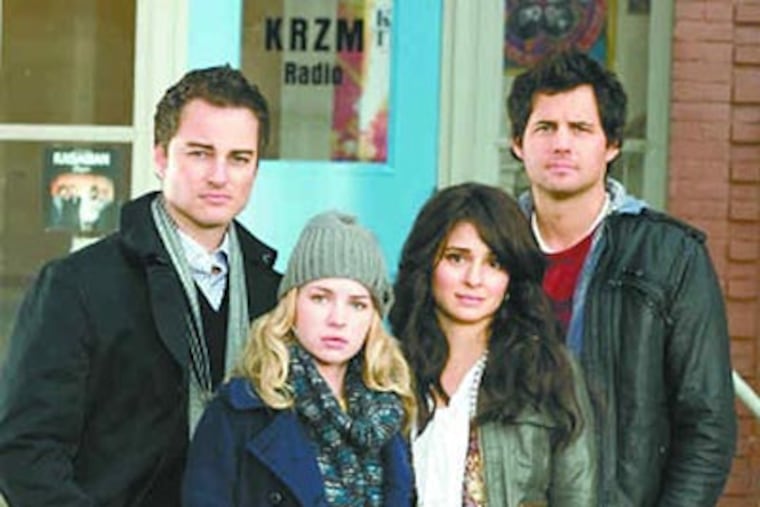 "Life Unexpected" stars (from left) Kerr Smith, Britt Robertson, Shiri Appleby and Kristoffer Polaha.