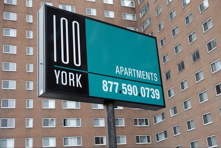 The 100 York Apartments in Abington.