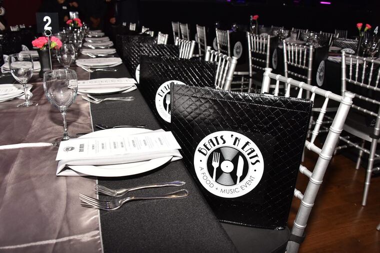 Table settings from the first Beats ‘n Eats event, in 2016.