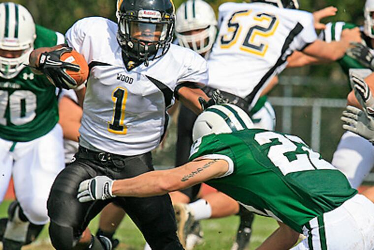 Archbishop Wood's Desmon Peoples has committed to Rutgers University. (Akira Suwa/Staff File Photo)
