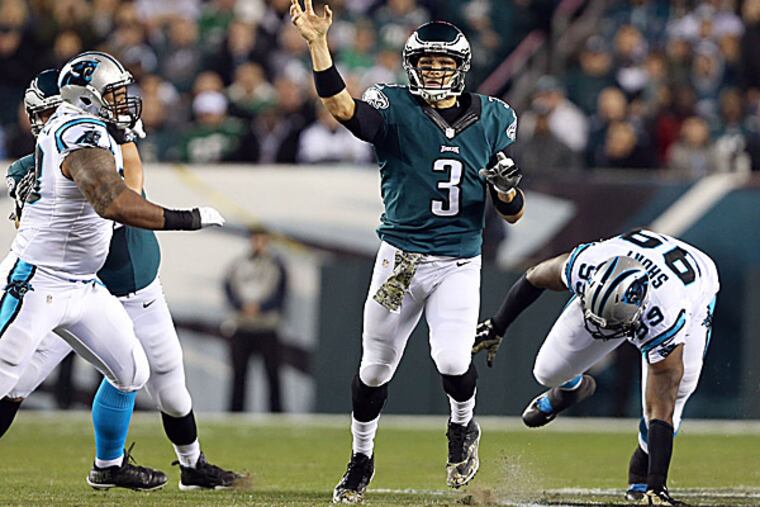 Eagles quarterback Mark Sanchez. (David Maialetti/Staff Photographer)