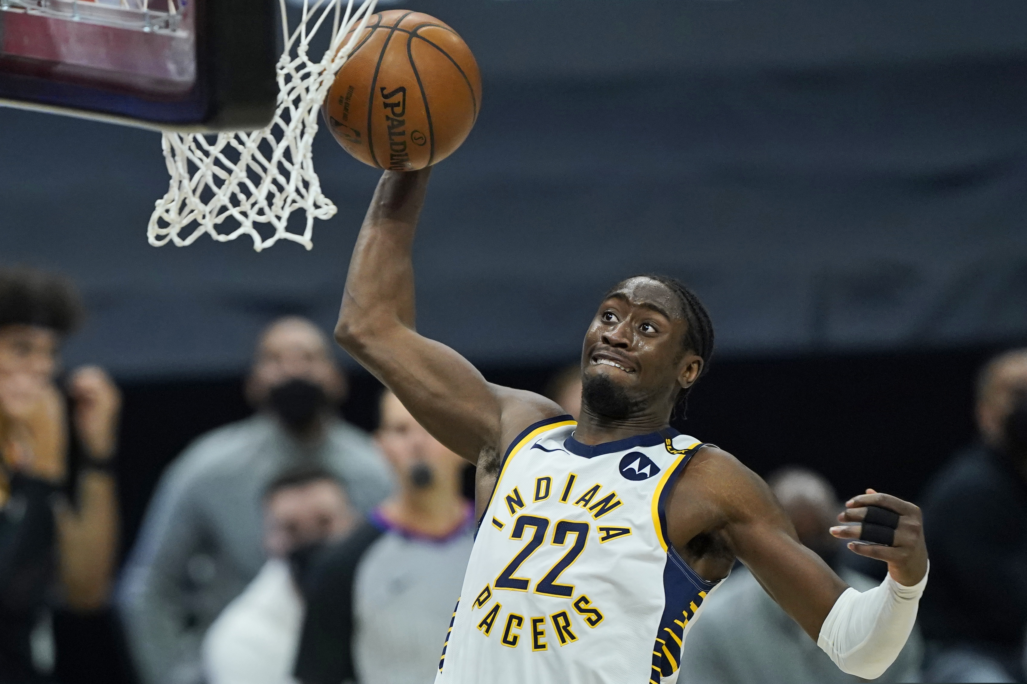 Indiana Pacers' Caris LeVert along with Malcolm Brogdon and a first-round pick could be a good package for Ben Simmons