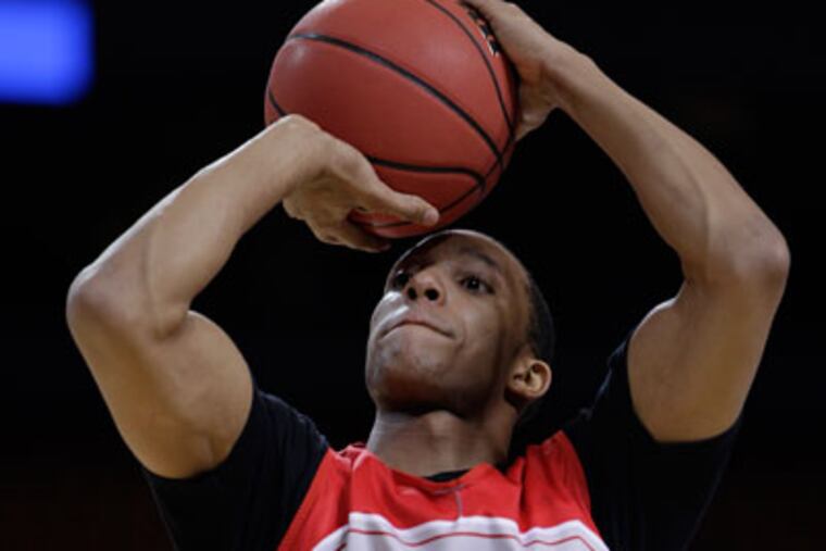 Ohio State's Evan Turner is likely to be available to the 76ers with the No. 2 pick. (AP Photo / Paul Sancya)