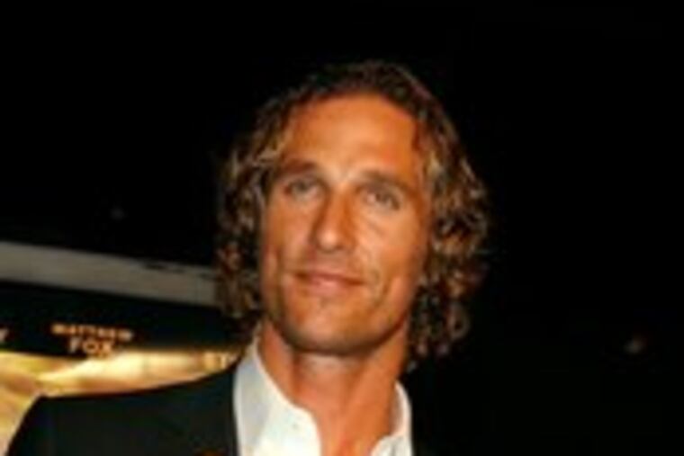 Clearly overdressed, the often-topless Matthew McConaughey is People's top bachelor. His mom says it isn't his chest the girls liked best.