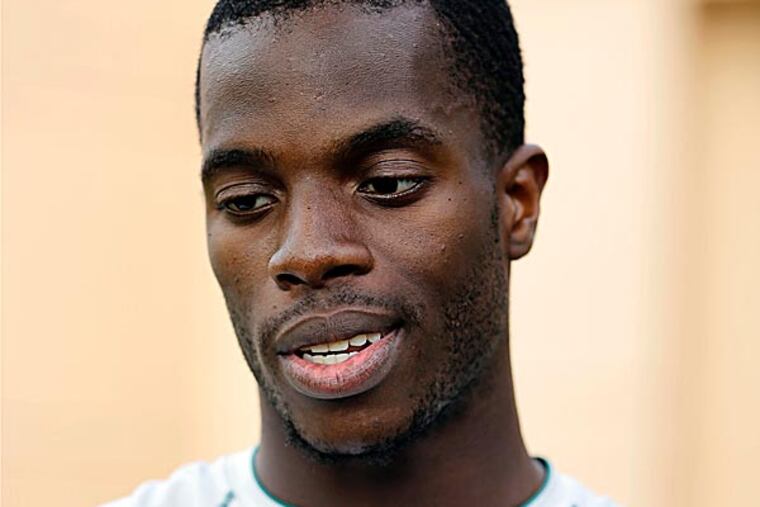 Ifeanyi Momah had every reason to believe God's plan for him did not involve a helmet and pads. (Matt Slocum/AP)