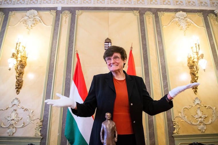 Hungarian biochemist Katalin Karikó attends the Semmelweis Ignac Award in Hungary in May 2021. Priya E. Mammen writes that Karikó’s work “is nothing short of heroic.”