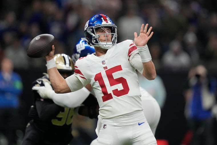 Giants quarterback Tommy DeVito will make his first start at Lincoln Financial Field on Monday against the Eagles.