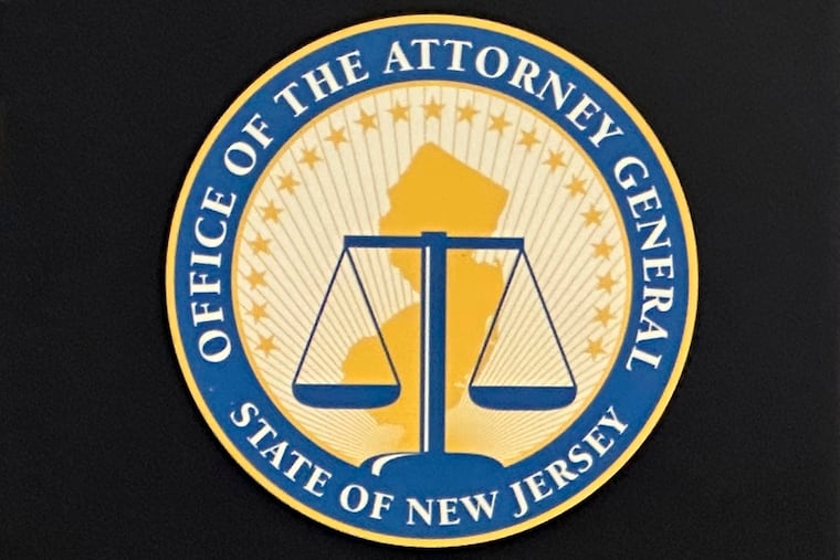 The seal of the New Jersey Attorney General’s Office. (AP Photo/Mike Catalini)