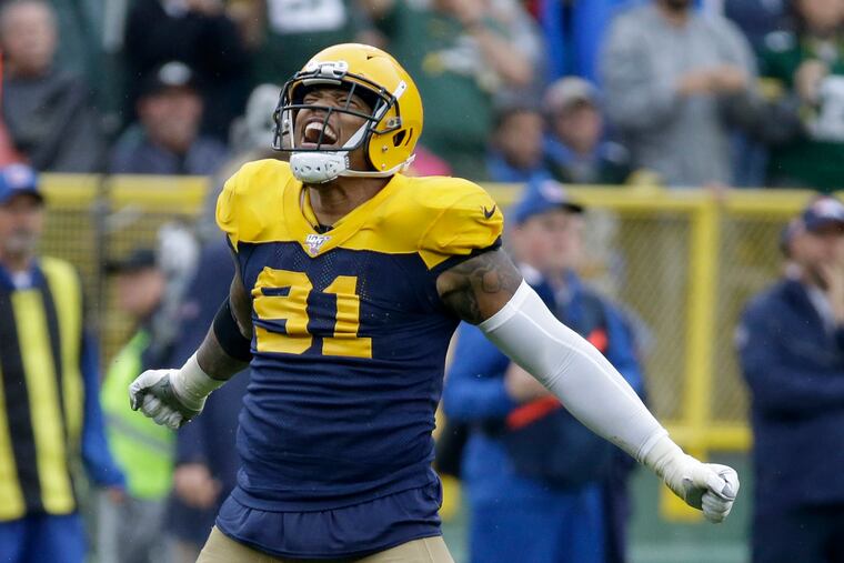 Outside linebacker Preston Smith is third in the league with 4.5 sacks through three games for a Packers defense that ranks second in fewest points allowed.