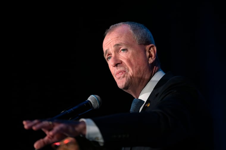 File: New Jersey Gov. Phil Murphy speaks to supporters during election night party in Asbury Park, N.J.