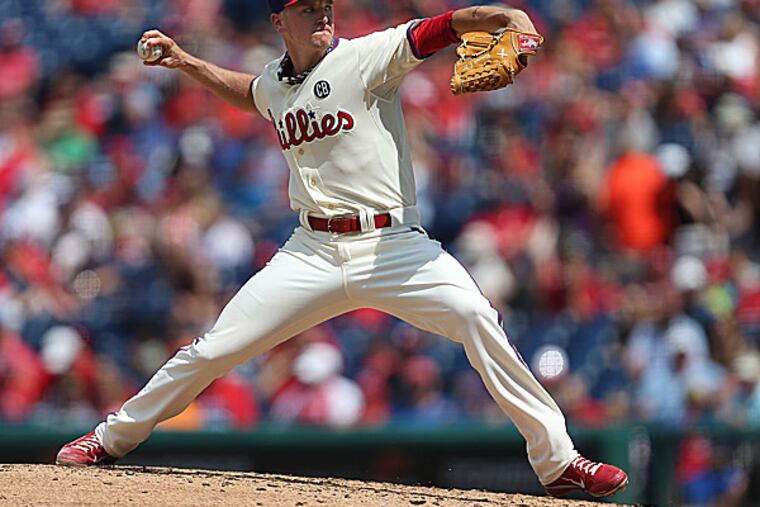 Phillies starting pitcher David Buchanan. (David Maialetti/Staff Photographer)