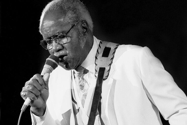 Roebuck "Pops" Staples led the Staple Singers in performances and civil rights marches in the '60s. Here, Chicago 1986. (Paul Natkin / Wireimage)