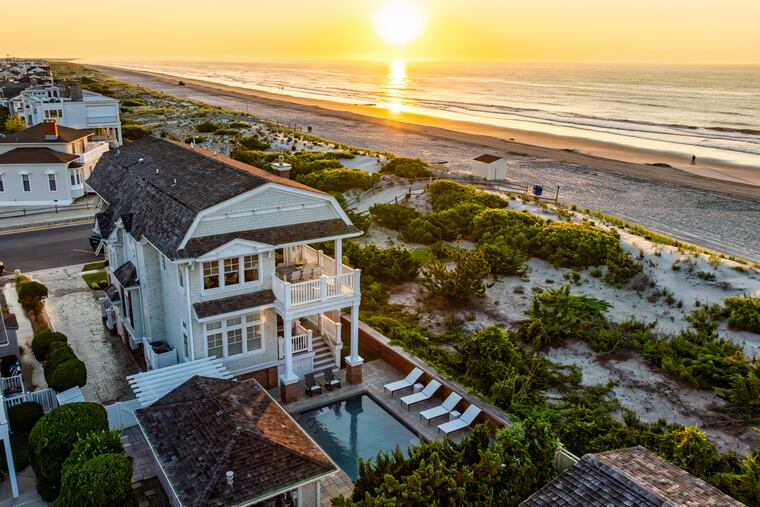 This five-bedroom house in Stone Harbor, N.J., has been listed for $13.499 million.