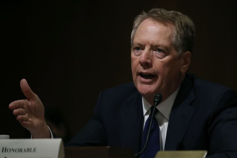 U.S. Trade Representative Robert Lighthizer testifies during a Senate Finance Committee hearing on June 18, 2019 in Washington, DC. The committee heard testimony regarding President Trumps 2019 trade policy agenda. (Mark Wilson/Getty Images/TNS) *FOR USE WITH THIS STORY ONLY*