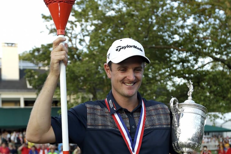 Justin Rose after winning the U.S. Open at Merion on June 16, 2013.