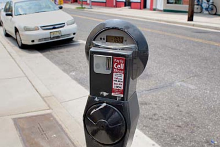 Wildwood's new call-to-pay meters. (Ed Hille / Staff)