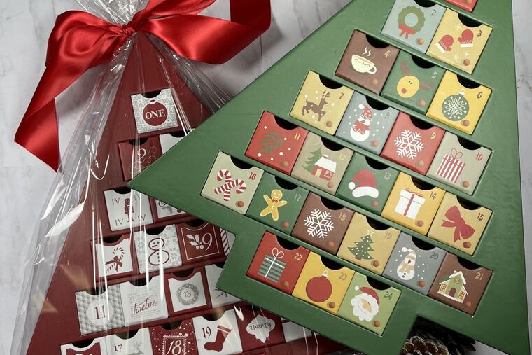 This Advent calendar doubles as something delectable as well as a festive decoration.