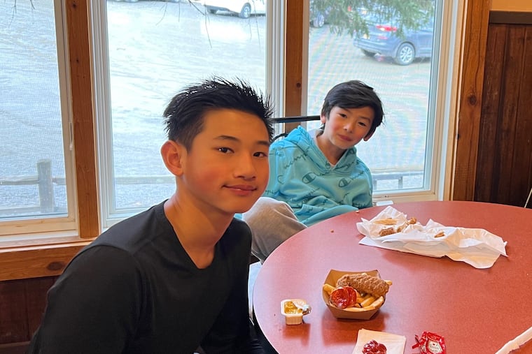 Jeffrey (left) and Nelson Tini died Friday after spending days on life support at Children's Hospital of Philadelphia, according to prosecutors.