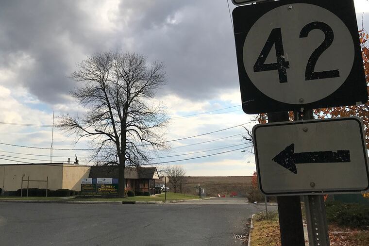 A sign for Route 42 .
