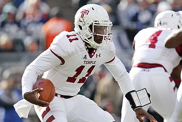 Temple quarterback P.J. Walker. (Matthew O'Haren/USA Today Sports)