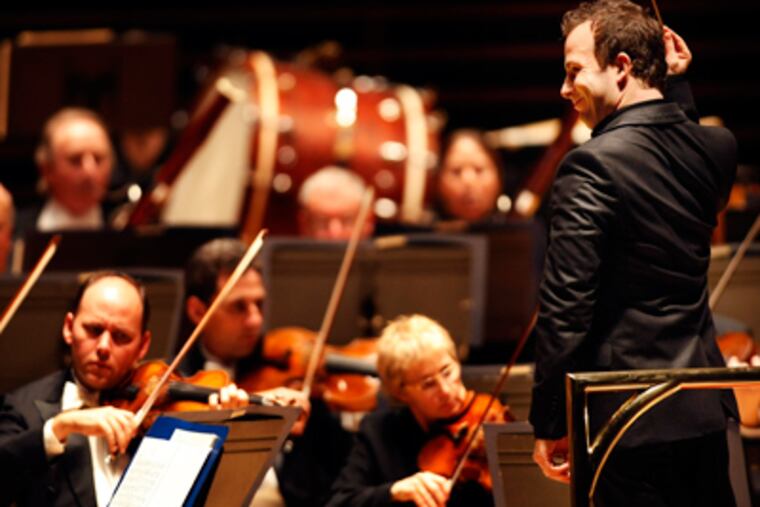 Yannick Nezet-Seguin conducts the Philadelphia Orchestra. Mediation between musicians and management is key. (Michael S. Wirtz / Staff Photographer)