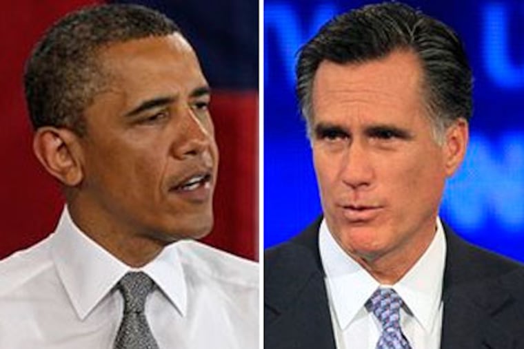 President Obama and Republican Mitt Romney will fight it out in November - and perhaps beyond, if the electoral college math ends in a tie. (AP Photos)