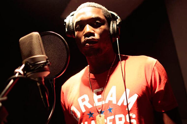 North Philly rapper Meek Mill is in hot water for testing positive for Percs, visiting an inmate while on probation. (David Swanson/Staff)