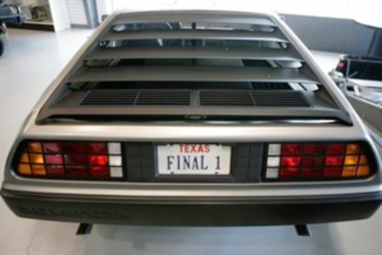 The last DeLorean manufactured , with a custom license plate, is on display at the DeLorean Motor Co. in Houston. Entrepreneur Stephen Wynne plans to bring the vehicle back.