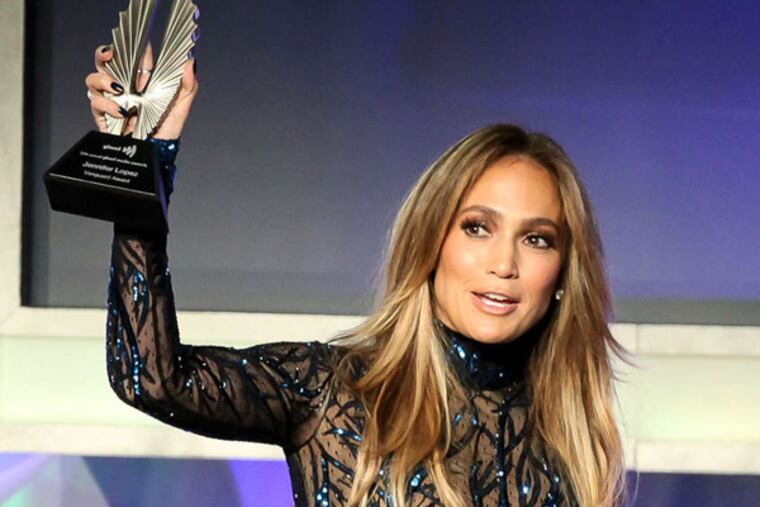 Jennifer Lopez attends the the 25th Annual GLAAD Media Awards - Dinner and Show on April 12, 2014 in Los Angeles, California. (Photo by Gabriel Olsen/Getty Images for GLAAD)