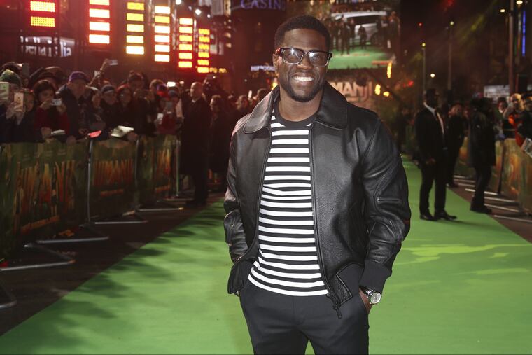 Kevin Hart poses for photographers upon arrival at premiere of the film 'Jumanji, Welcome To The Jungle' in London.