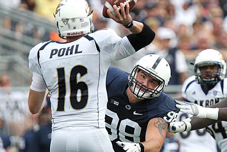 Penn State defensive tackle Anthony Zettel. (Matthew O'Haren/USA Today Sports)