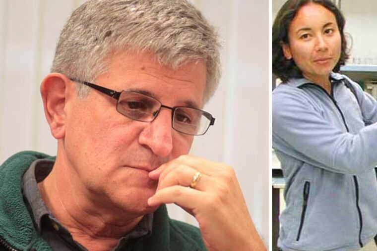 Paul Offit (left), who was her boss, discusses the loss of Melissa Ketunuti. ED HILLE / Staff Photographer