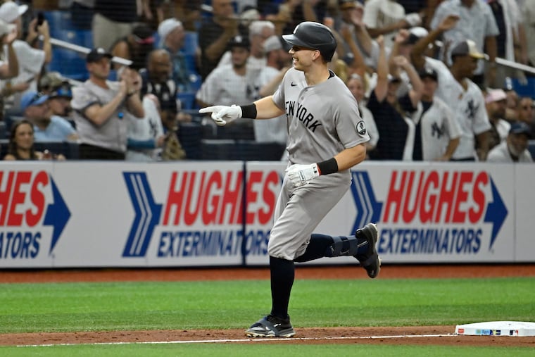 The Yankees' Ben Rice has 58 homers over his first three seasons in the majors.