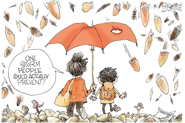 Torrential rain of bullets.