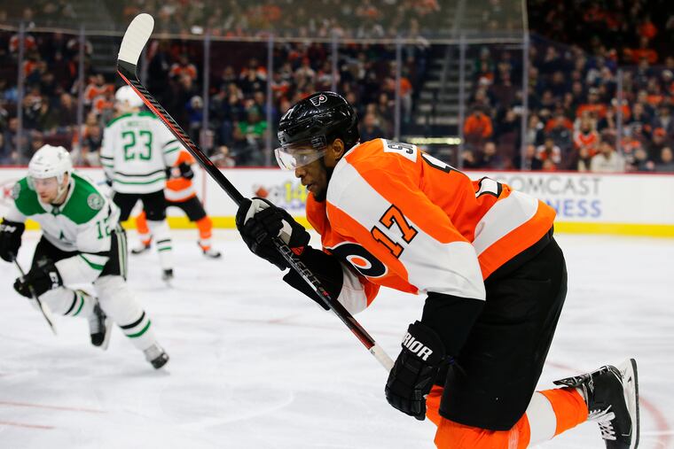 Wayne Simmons will be part of an all-forward power play unit for the Flyers' game against the Minnesota Wild.