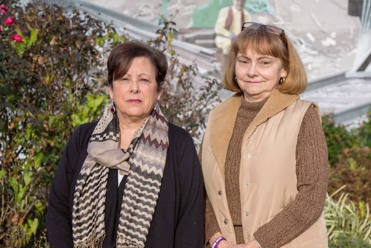 Diane Amadio (left) and Peggy Murr, along with Adrian Hickman, started the Haverford Alliance for Drug Awareness, a grassroots effort to educate students and adults about the dangers of opiates and how to recognize the signs of abuse.
