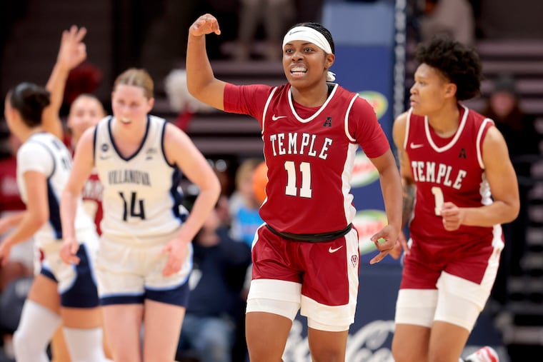 Temple's Tristen Taylor helped spark a 10-point run against Charlotte Saturday.