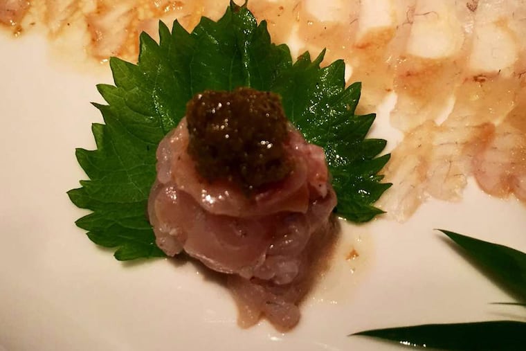 Usuzukuri of fluke at Bluefin in East Norriton. ( Photo by Craig LaBan )