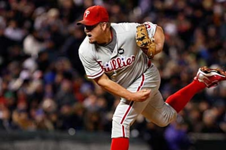 Blanton is the Game 4 starter in the World Series. ( Ron Cortes / Staff Photographer )