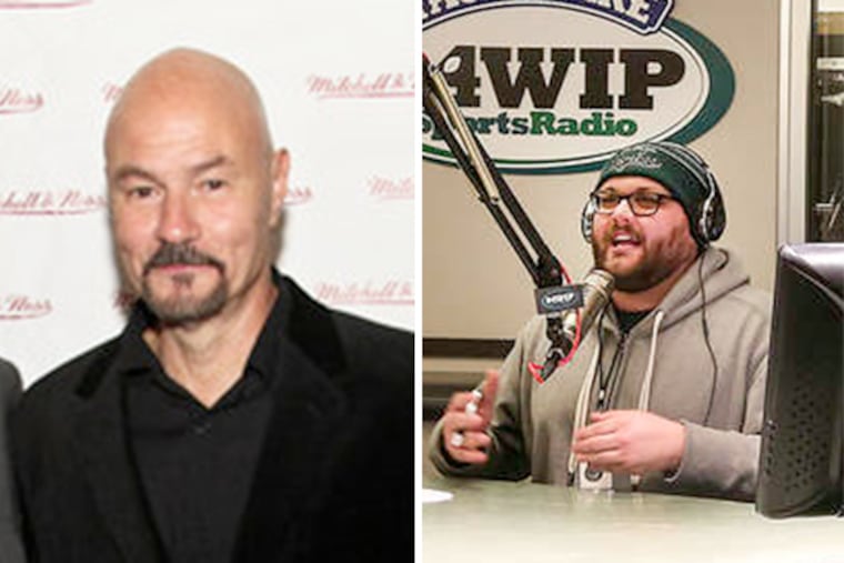 Tony Bruno (left) has retired from radio, ending his partnership at WIP with Josh Innes.